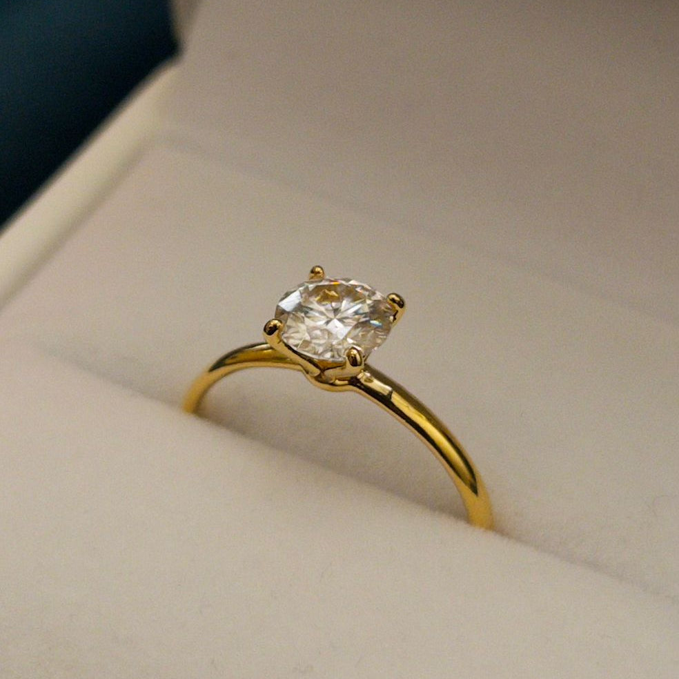 Solara 14K Goldring Damenring